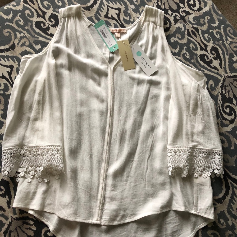 Cold shoulder blouse